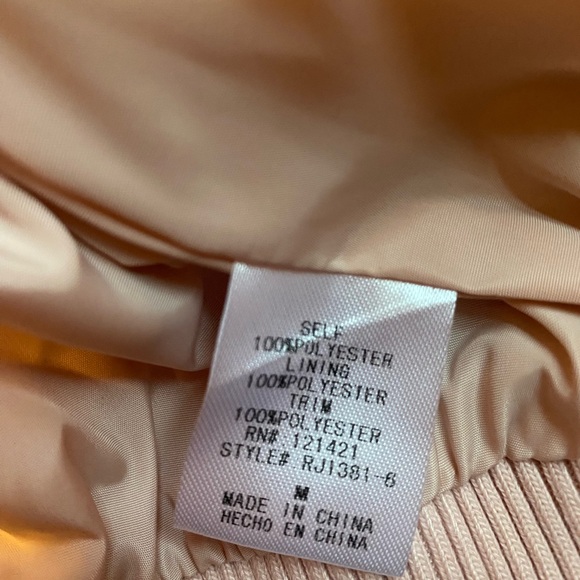 ELLISON pink bomber jacket with bows - Picture 3 of 10